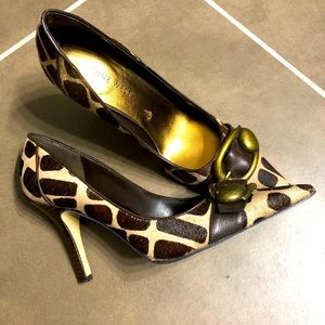 Leopard print Nine West heels - Sz 6